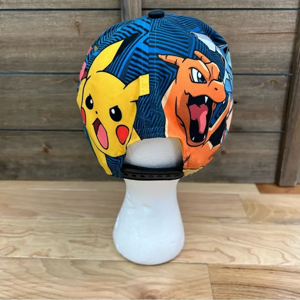 Pokémon SnapBack Baseball Cap Hat Pikachu Squirtle Nintendo Game Freak Youth OS